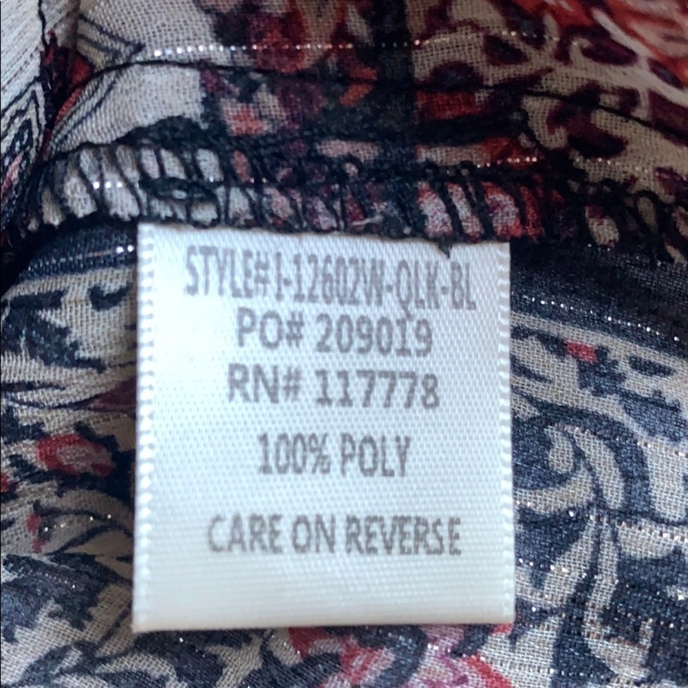 Boho Patchwork Printed Blouse With Tassels - image 6